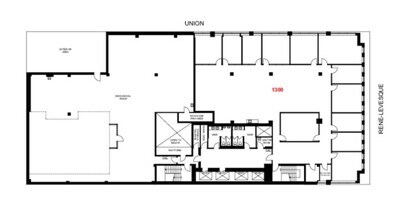 620 Boul René Lévesque O, Montréal, QC à louer Plan d’étage– Image 1 sur 1