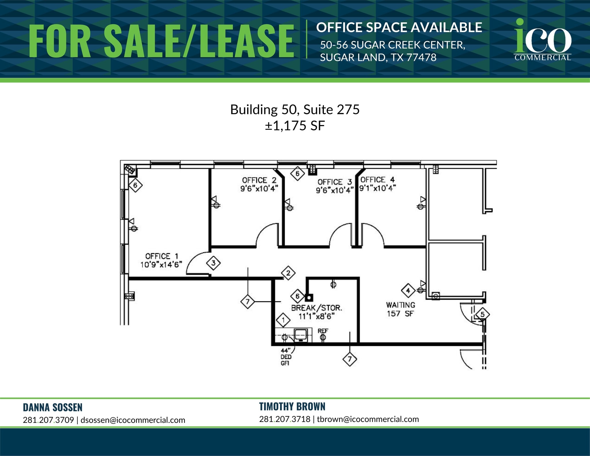50-56 Sugar Creek Center Blvd, Sugar Land, TX à louer Plan d’étage– Image 1 sur 1