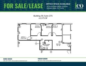 50-56 Sugar Creek Center Blvd, Sugar Land, TX à louer Plan d’étage– Image 1 sur 1