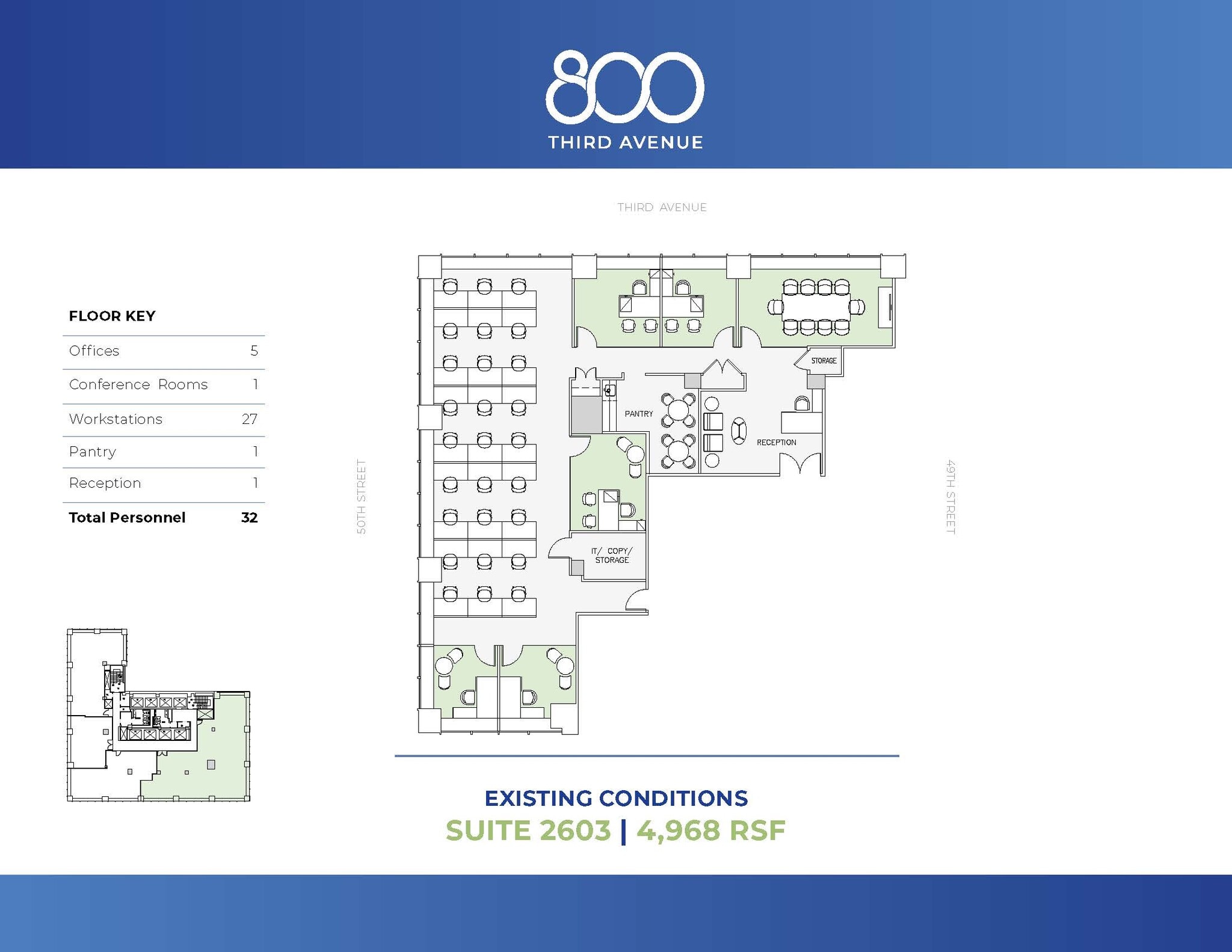 800 Third Ave, New York, NY à louer Plan d’étage– Image 1 sur 1