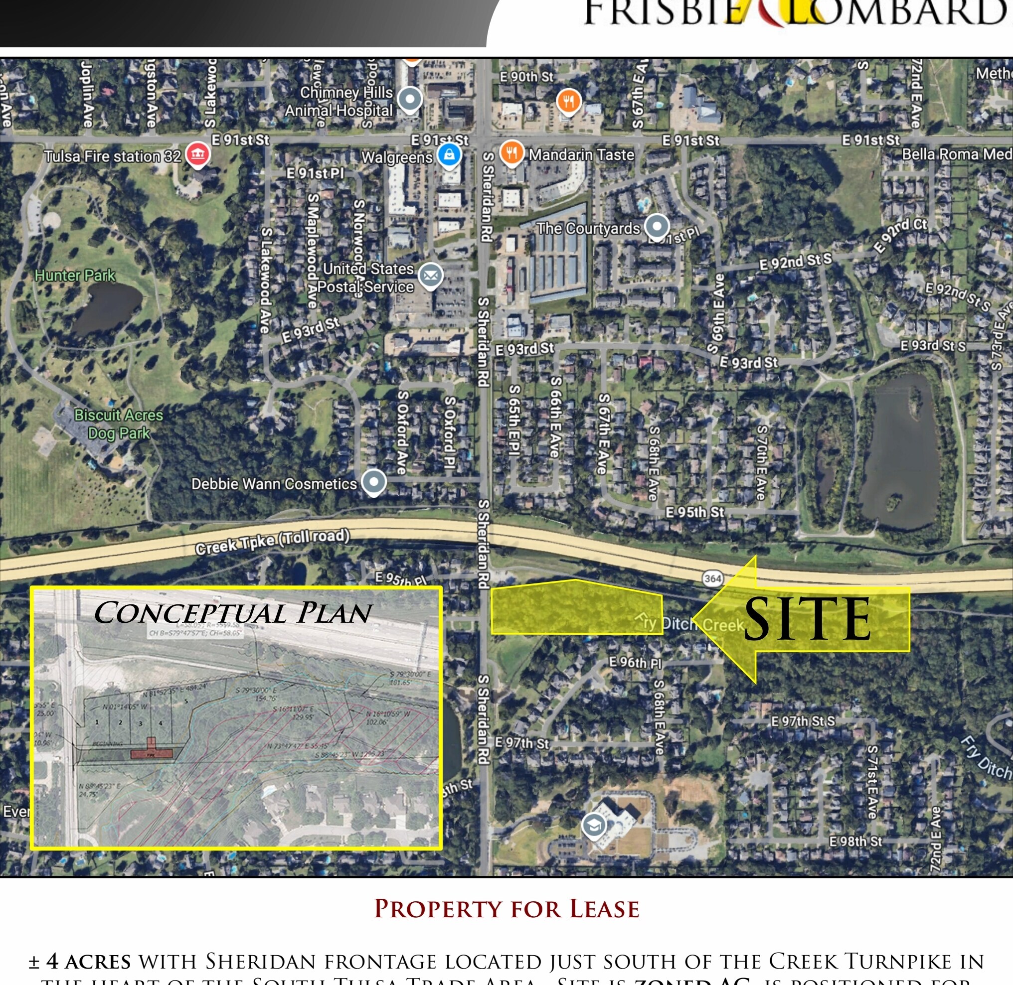 9600 S Sheridan Rd, Tulsa, OK à vendre Plan de site– Image 1 sur 3