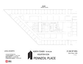 700 Milam St, Houston, TX à louer Plan d’étage– Image 1 sur 1