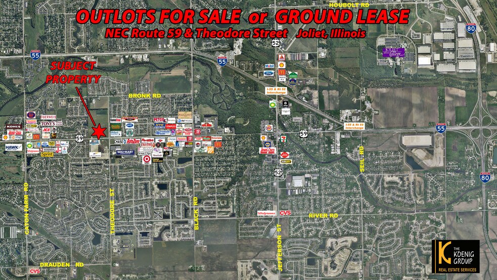 NEC Rt 59 & Theodore St, Joliet, IL à vendre - Aérien – Image 2 sur 9