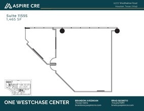 10777 Westheimer Rd, Houston, TX à louer Plan d’étage– Image 1 sur 2