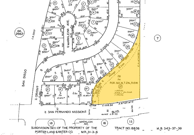 15501 San Fernando Mission Blvd, Mission Hills, CA à vendre - Plan cadastral – Image 2 sur 8