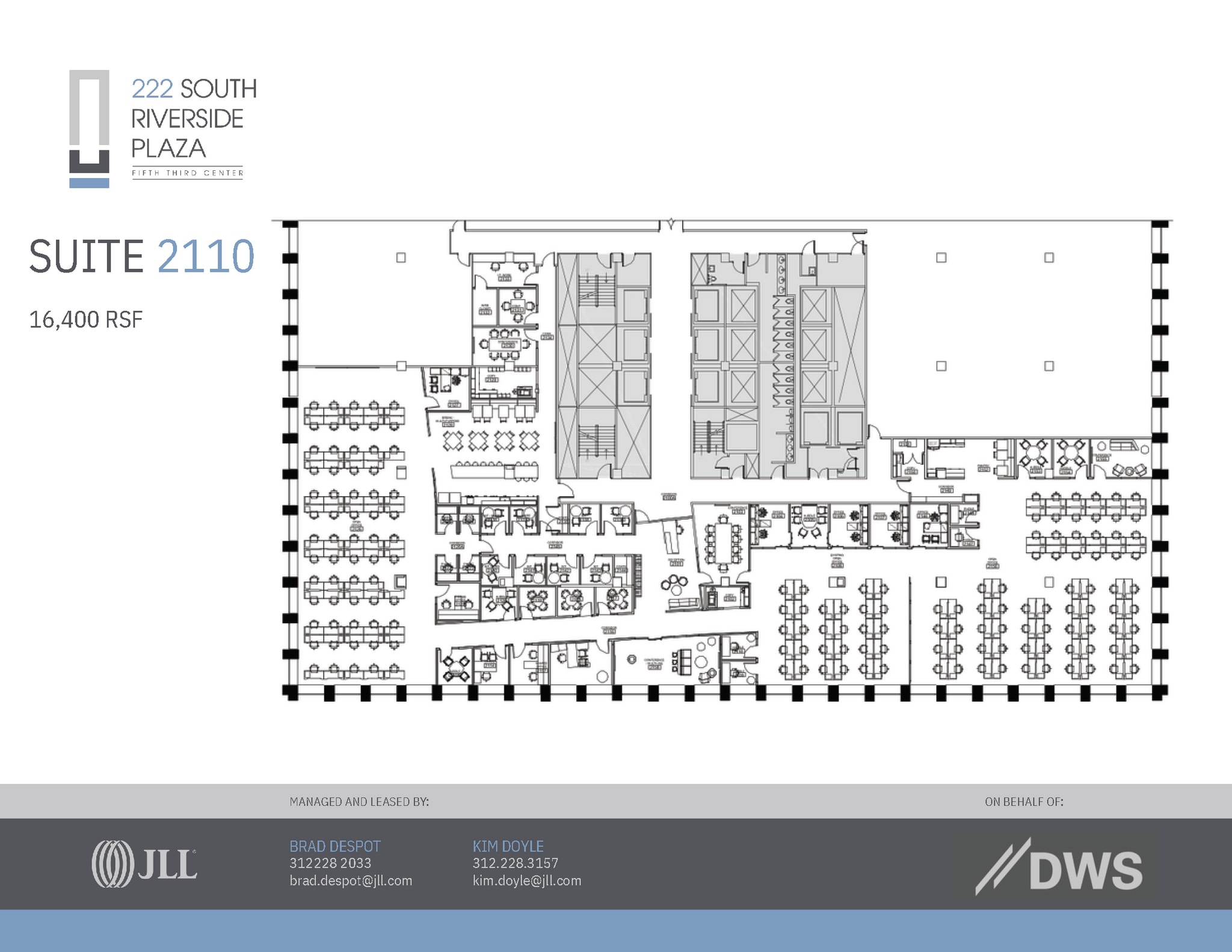 222 S Riverside Plz, Chicago, IL à louer Plan d’étage– Image 1 sur 1