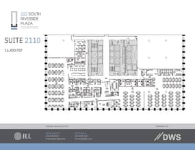 222 S Riverside Plz, Chicago, IL à louer Plan d’étage– Image 1 sur 1