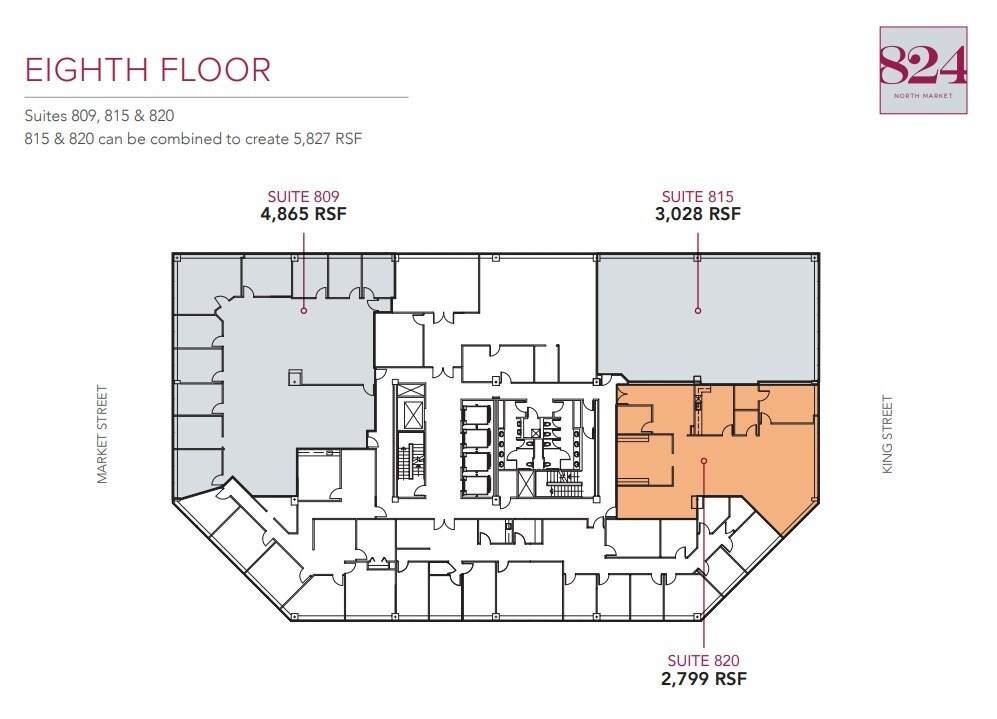 824 N Market St, Wilmington, DE à louer Plan d’étage– Image 1 sur 1