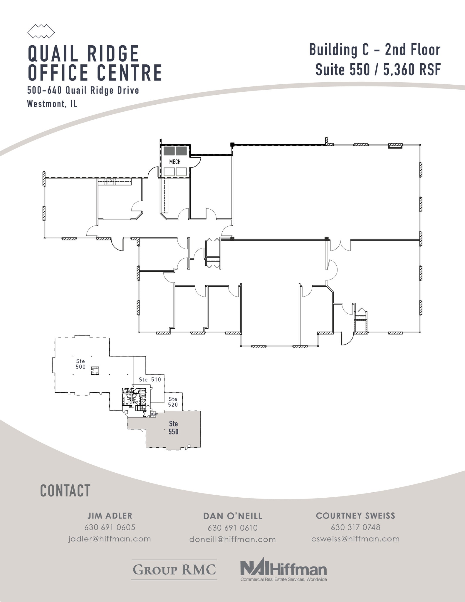 300-490 Quail Ridge Dr, Westmont, IL à louer Plan d’étage– Image 1 sur 1