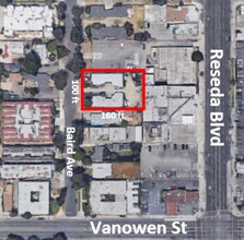 6834-6838 Baird Ave, Reseda, CA - Vue aérienne vue de carte