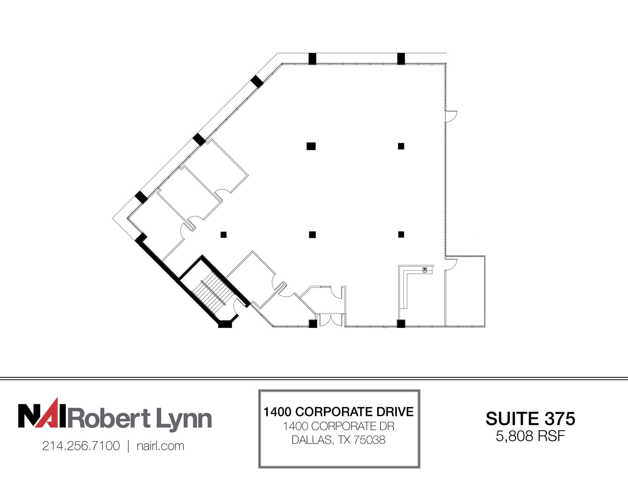 1400 Corporate Dr, Irving, TX à louer Plan d’étage– Image 1 sur 2