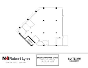1400 Corporate Dr, Irving, TX à louer Plan d’étage– Image 1 sur 2