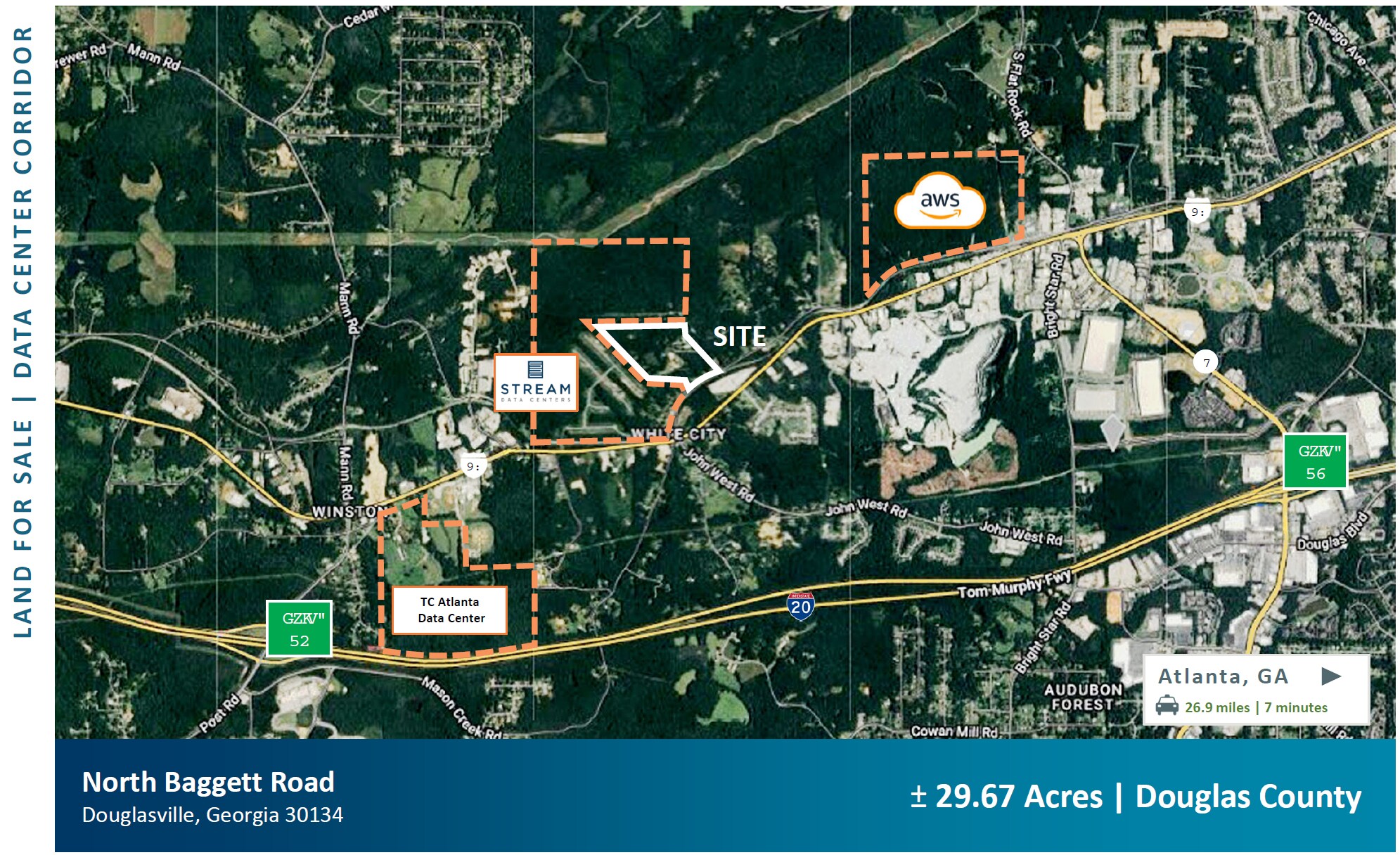 6970 N Baggett Rd, Douglasville, GA à vendre Aérien– Image 1 sur 2