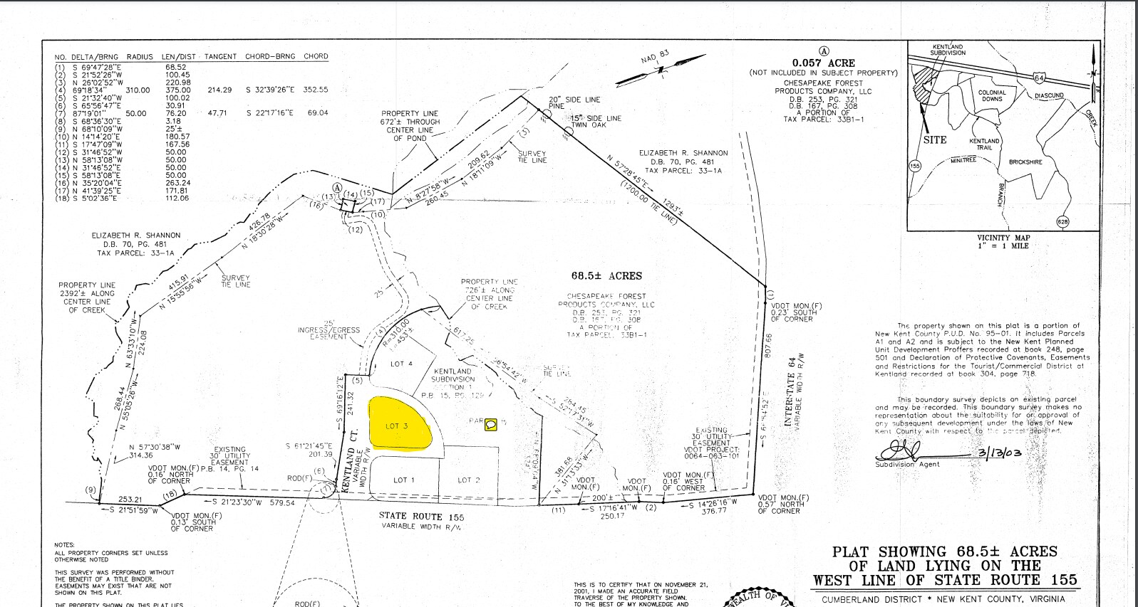00 Chesapeake Circle, Providence Forge, VA à vendre Plan cadastral– Image 1 sur 2