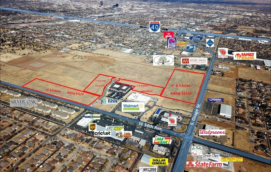 SE 34th Ave & Osage St, Amarillo, TX à vendre - Aérien – Image 2 sur 2