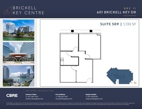 501 Brickell Key Dr, Miami, FL à louer Plan de site– Image 1 sur 1