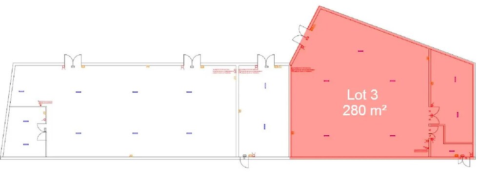 Local commercial dans Le Vigen à louer - Plan d’étage – Image 2 sur 2