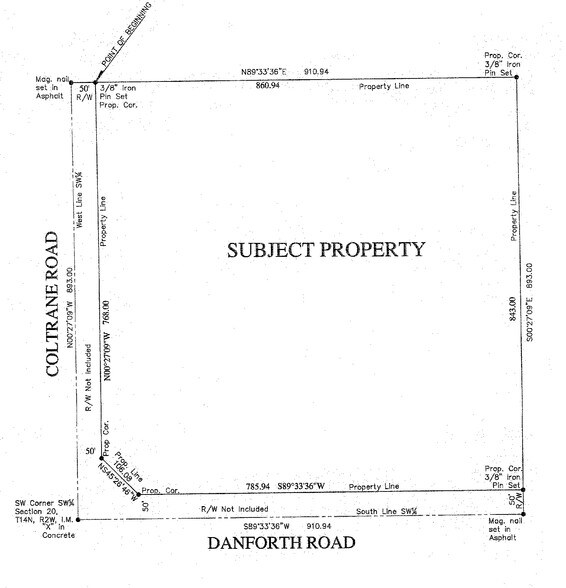 NEC E Danforth Rd & N Coltrane Rd, Edmond, OK à vendre - Plan cadastral – Image 2 sur 2