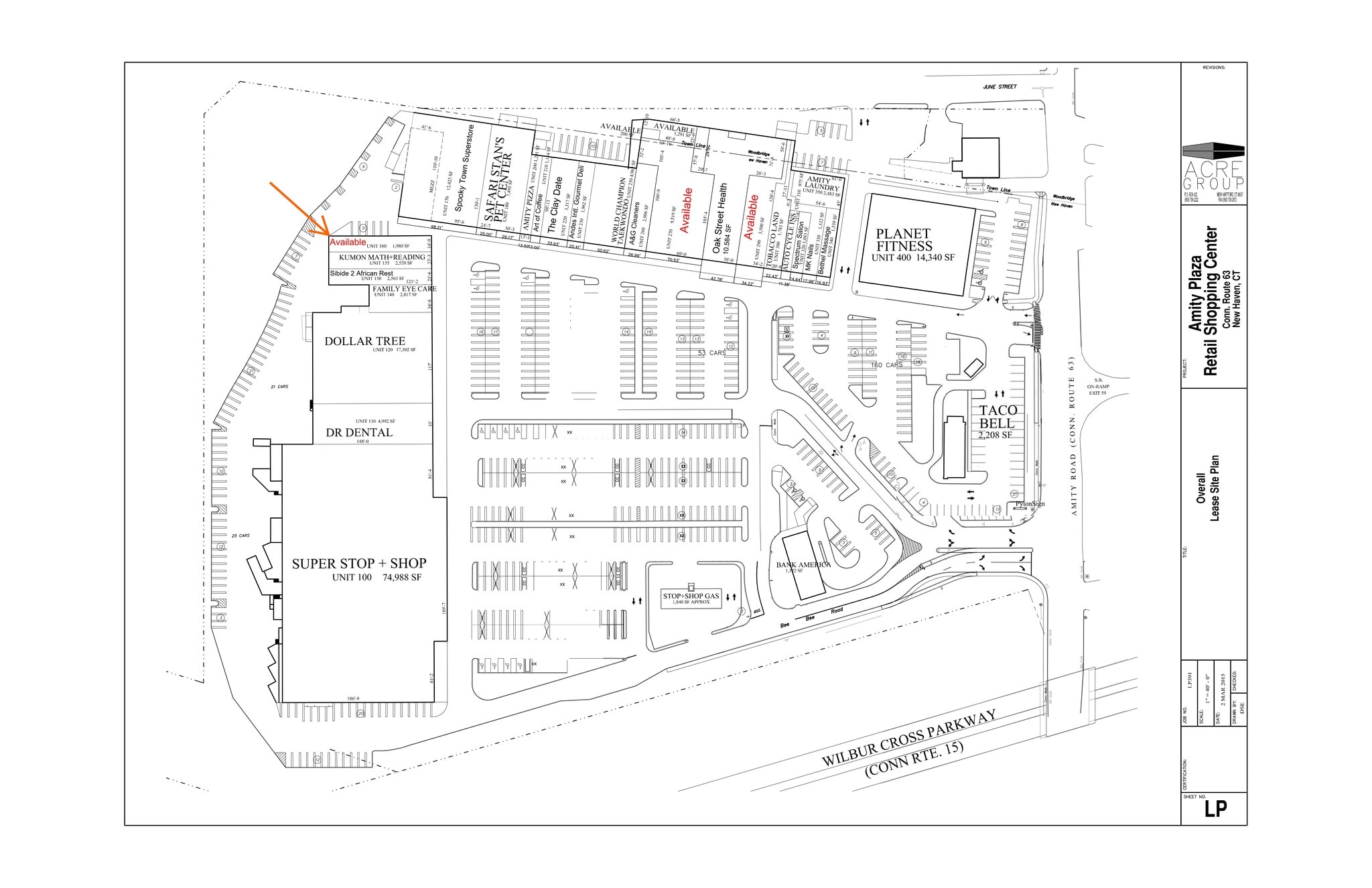 110-160 Amity Rd, New Haven, CT à louer Plan de site– Image 1 sur 1