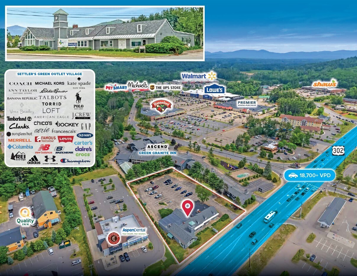1529 White Mountain Hwy, North Conway, NH à vendre Photo de l’immeuble– Image 1 sur 9