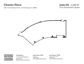 3301 N University Dr, Coral Springs, FL à louer Plan de site– Image 1 sur 1