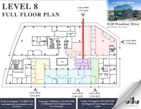 5120 Woodway Dr, Houston, TX à louer Plan d’étage– Image 2 sur 2