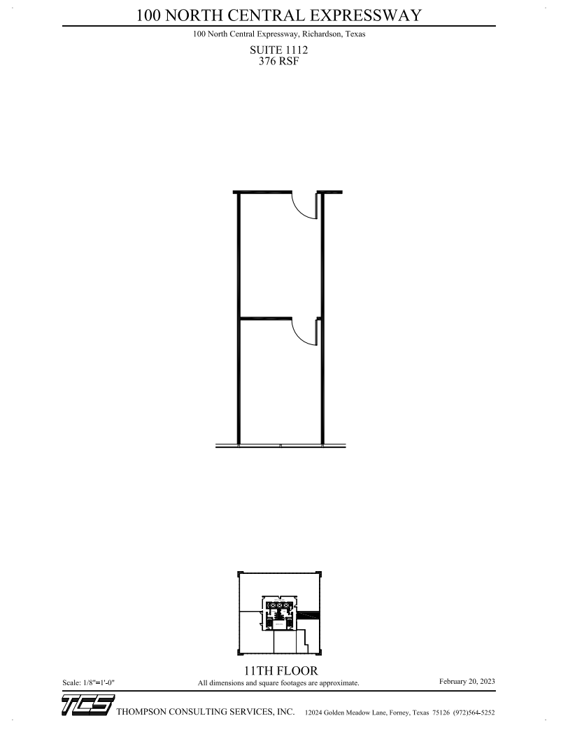 100 N Central Expy, Richardson, TX à louer Plan d’étage– Image 1 sur 1