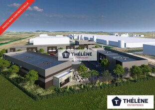 CLERMONT-L'HERAULT - Vue aérienne vue de carte