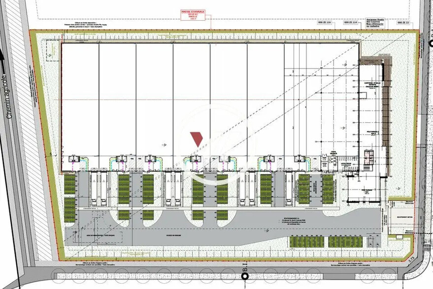 Local d’activités dans Puiseux-en-France à louer - Plan de site – Image 1 sur 1