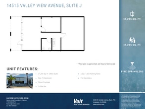 14525 Valley View Ave, Santa Fe Springs, CA à louer Plan d’étage– Image 1 sur 1