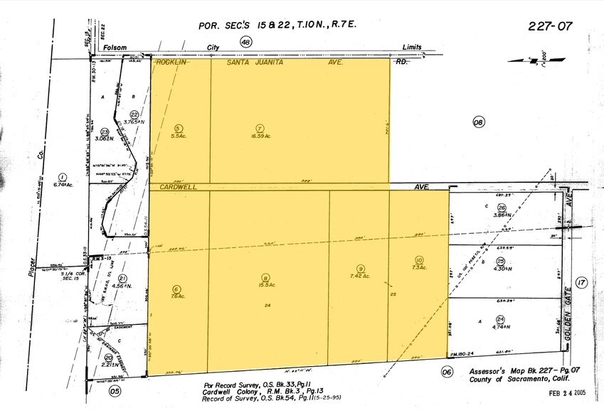 1 Cardwell Ave, Orangevale, CA à vendre - Plan cadastral – Image 2 sur 11