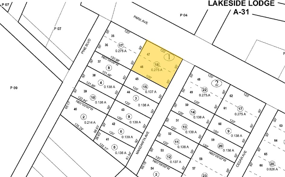 930 Park Ave, South Lake Tahoe, CA à vendre - Plan cadastral – Image 3 sur 14