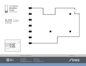 222 S Riverside Plz, Chicago, IL à louer Plan d’étage– Image 1 sur 1