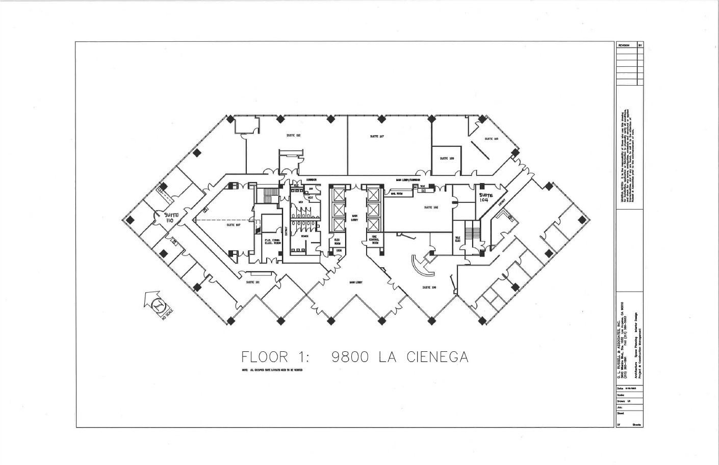 9800 S La Cienega Blvd, Inglewood, CA à louer Plan d’étage– Image 1 sur 1