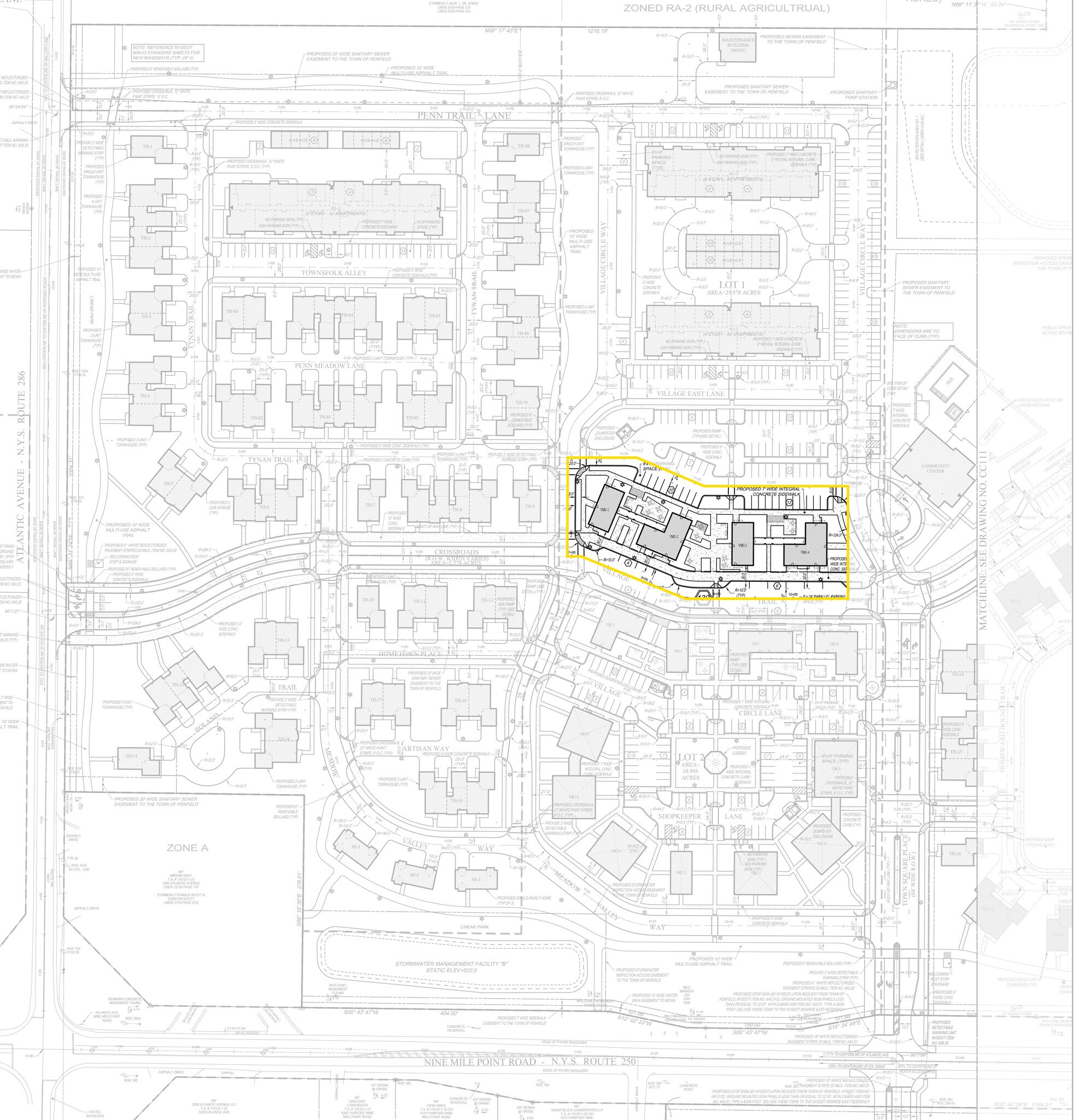 1657 Fairport Nine Mile Point Road, Penfield, NY à louer Plan de site– Image 1 sur 2
