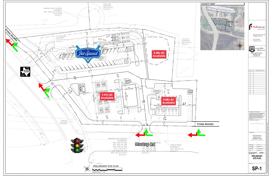 3301 W FM 720, Oak Point, TX à louer - Plan de site – Image 1 sur 3