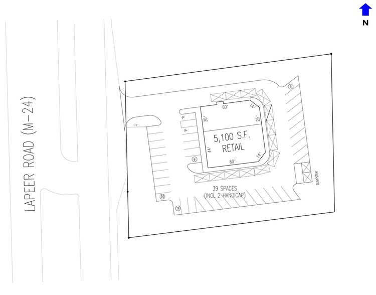 4117 S Lapeer Rd, Orion Township, MI à louer - Plan de site – Image 3 sur 5