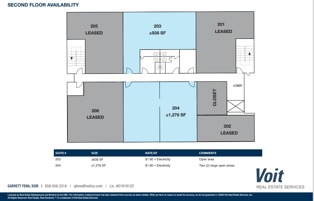 1706 5th Ave, San Diego, CA à louer Plan d’étage– Image 1 sur 1