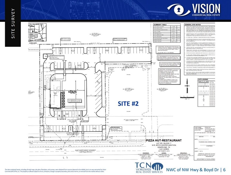 701 E Northwest Hwy, Grapevine, TX à vendre - Plan de site – Image 2 sur 3
