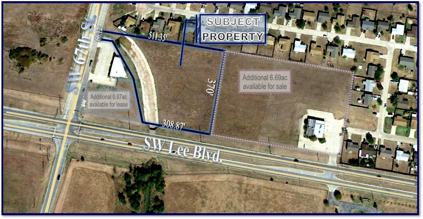 6500 SW Lee Blvd, Lawton, OK à vendre Aérien– Image 1 sur 2