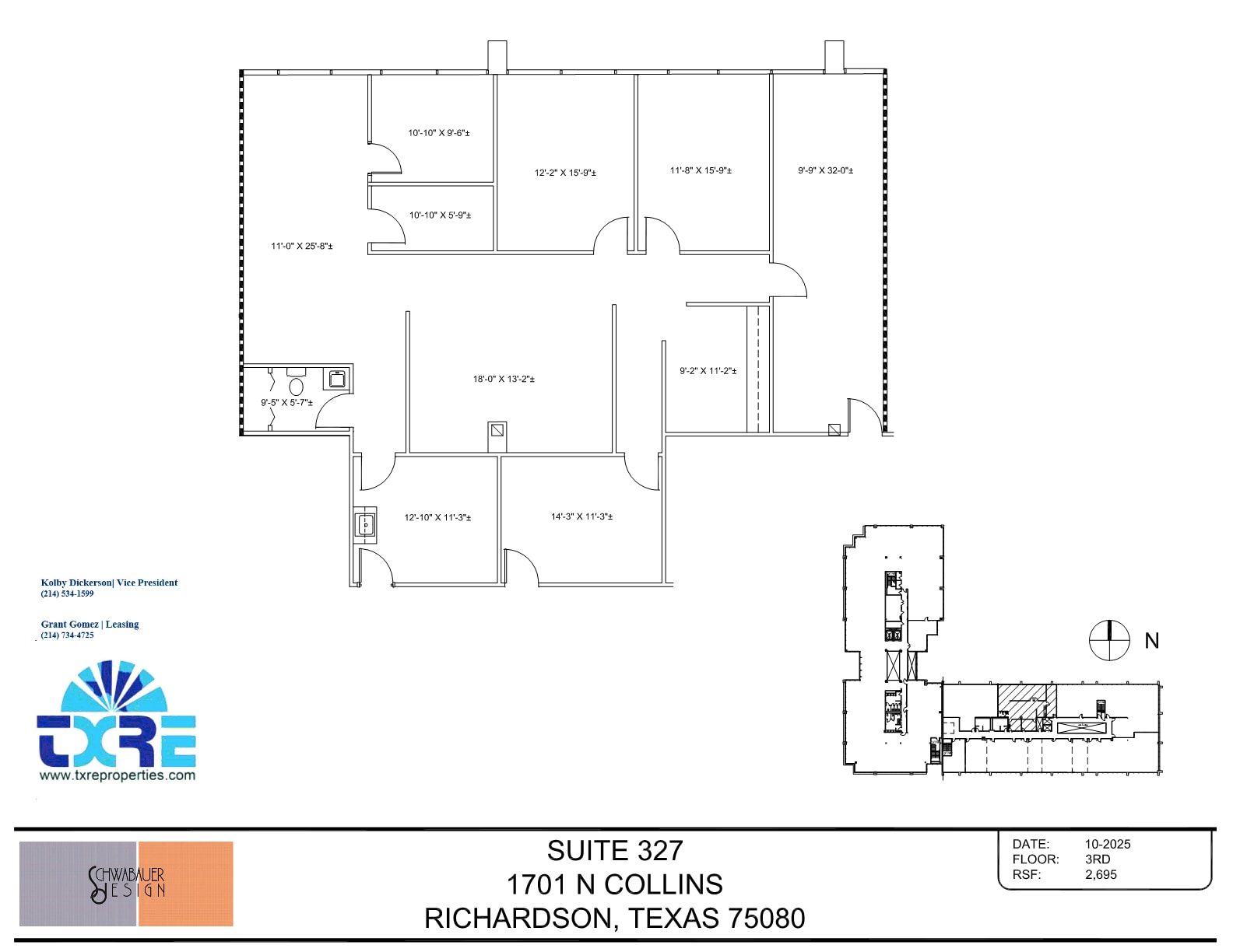 1701 N Collins Blvd, Richardson, TX à louer Plan d’étage– Image 1 sur 1