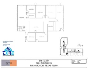 1701 N Collins Blvd, Richardson, TX à louer Plan d’étage– Image 1 sur 1