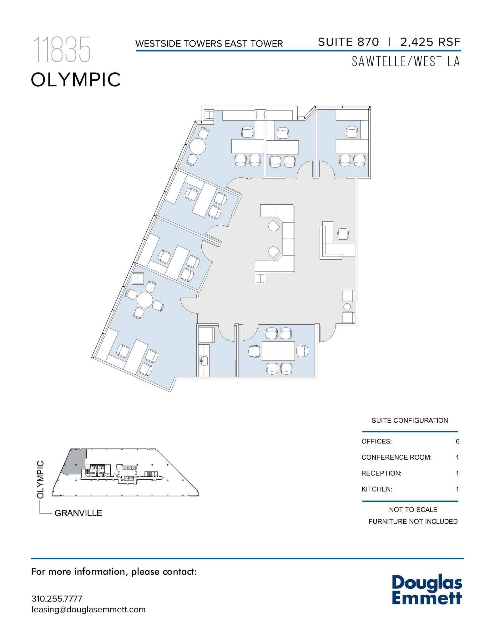 11845 W Olympic Blvd, Los Angeles, CA à louer Plan d’étage– Image 1 sur 1