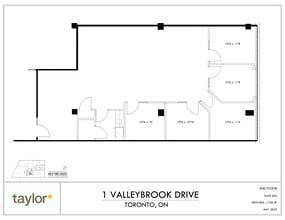 1 Valleybrook Dr, Toronto, ON à louer Plan de site– Image 1 sur 1