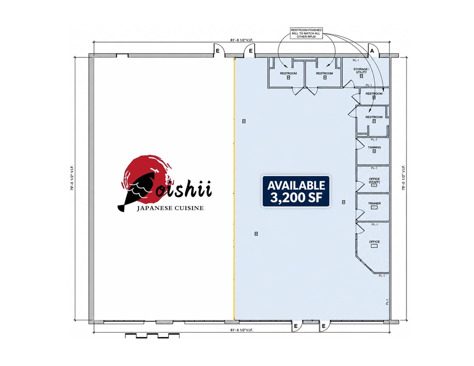 263-386 Wal Mart Dr, Camden, DE à louer Plan d’étage– Image 1 sur 1