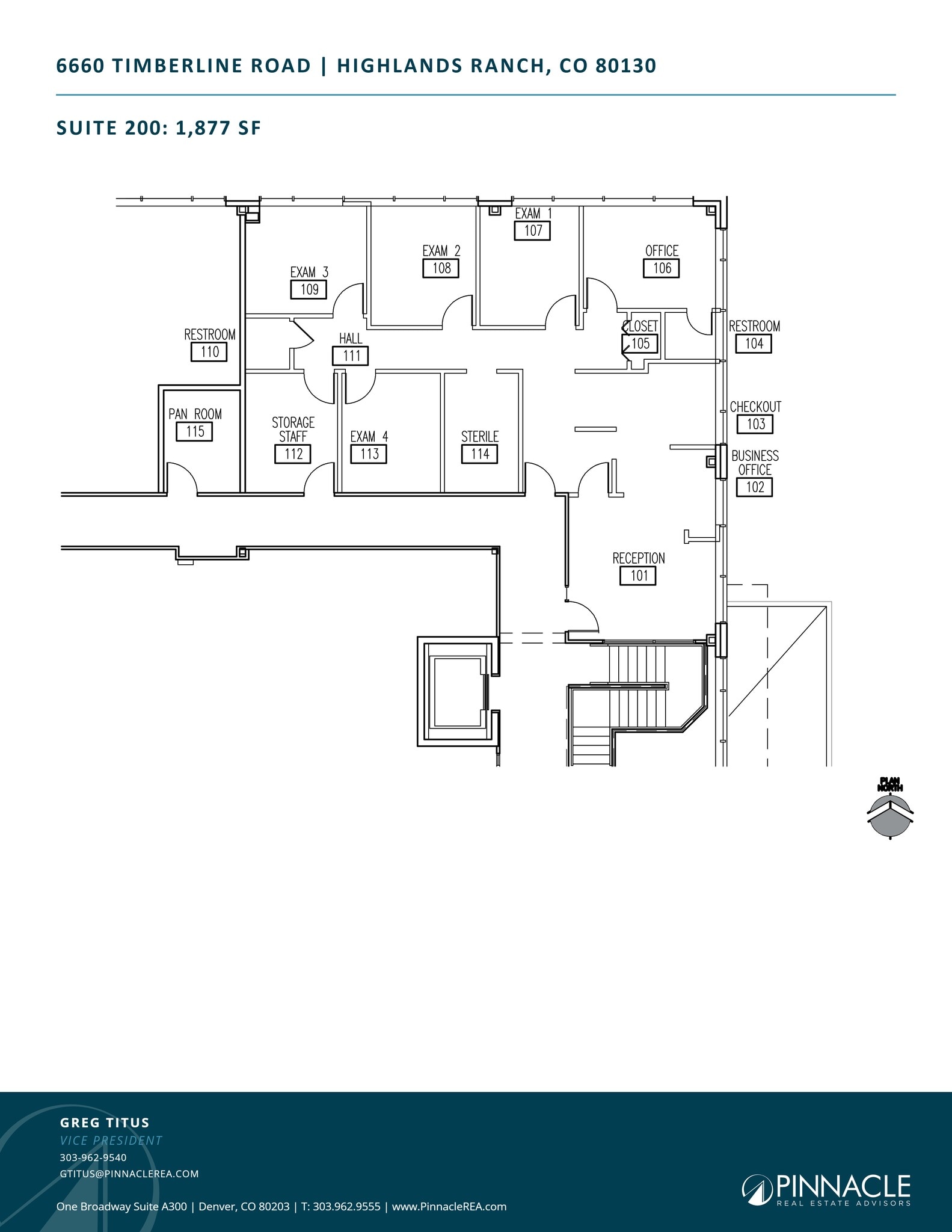 6660 Timberline Rd, Highlands Ranch, CO à louer Plan de site– Image 1 sur 1