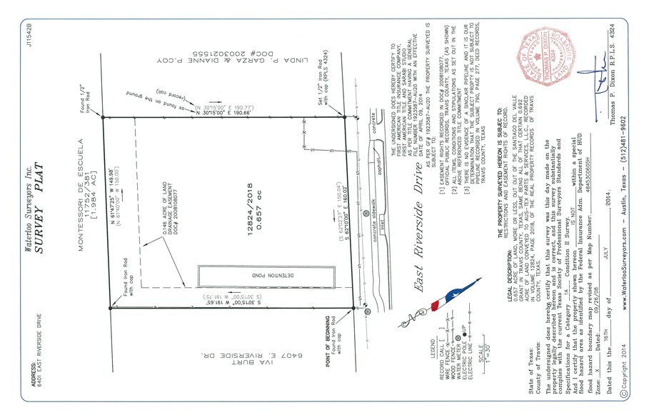 6401 E Riverside Dr, Austin, TX à vendre - Plan cadastral – Image 2 sur 5