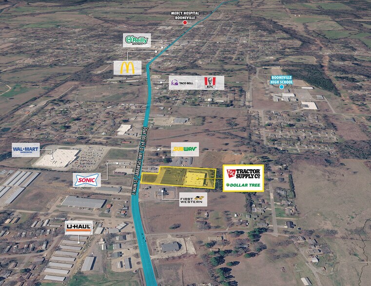 1555 E Main St, Booneville, AR à vendre - Photo de l’immeuble – Image 2 sur 7
