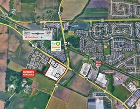 Route 42 Pingree Grove Outlot 6, Pingree Grove, IL - Vue aérienne vue de carte