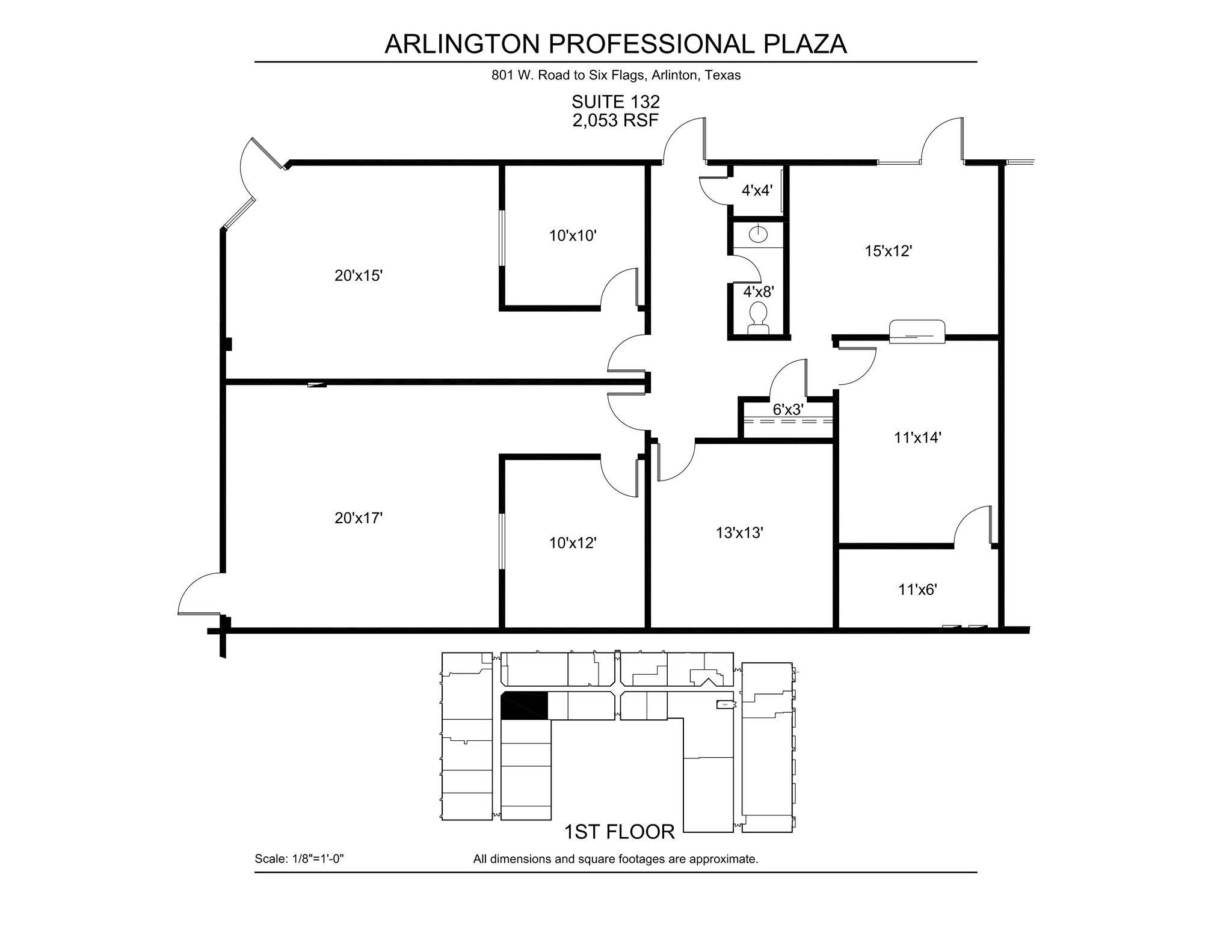 801 W Road To Six Flags, Arlington, TX à louer Plan d’étage– Image 1 sur 1